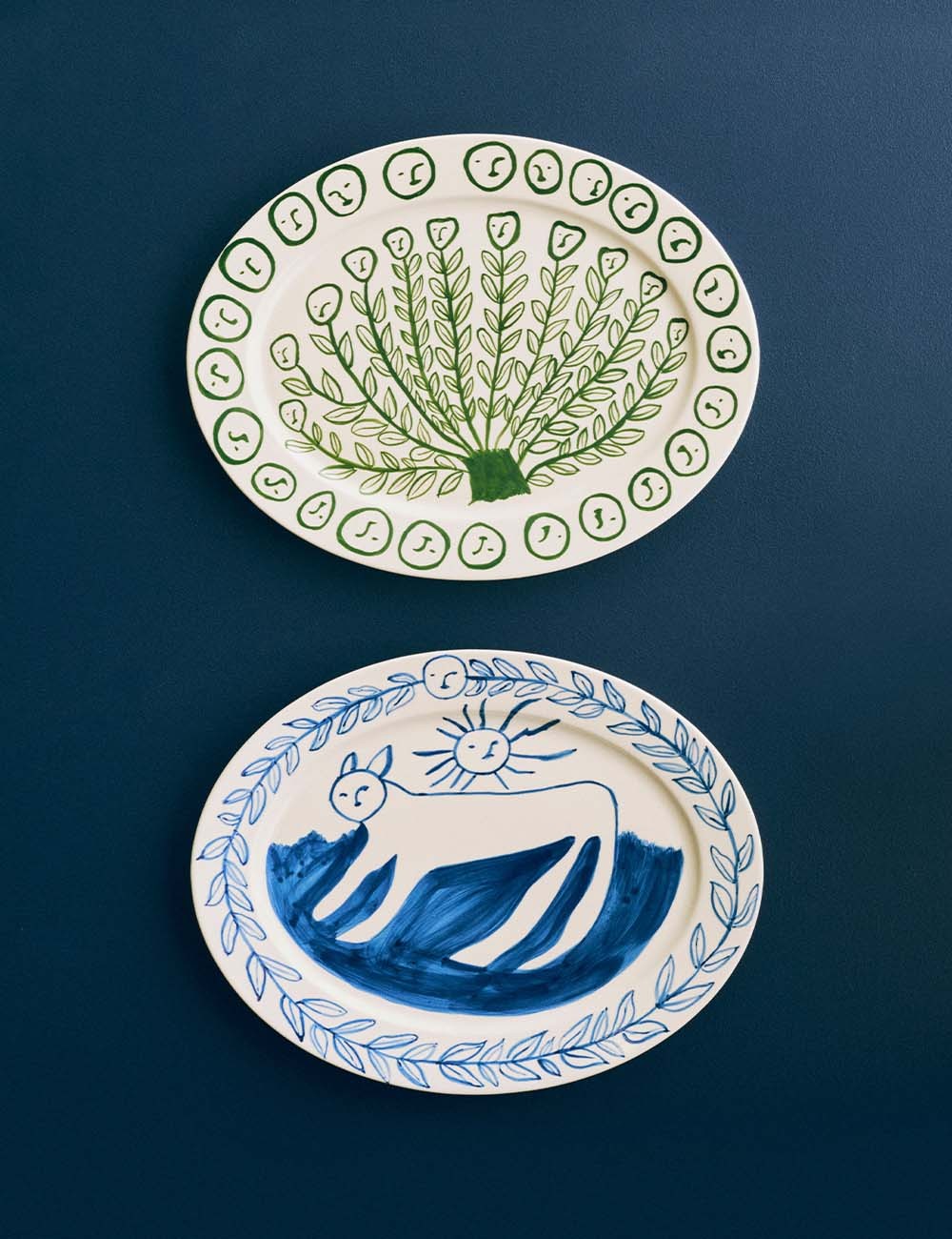 la pittura oval serving platter