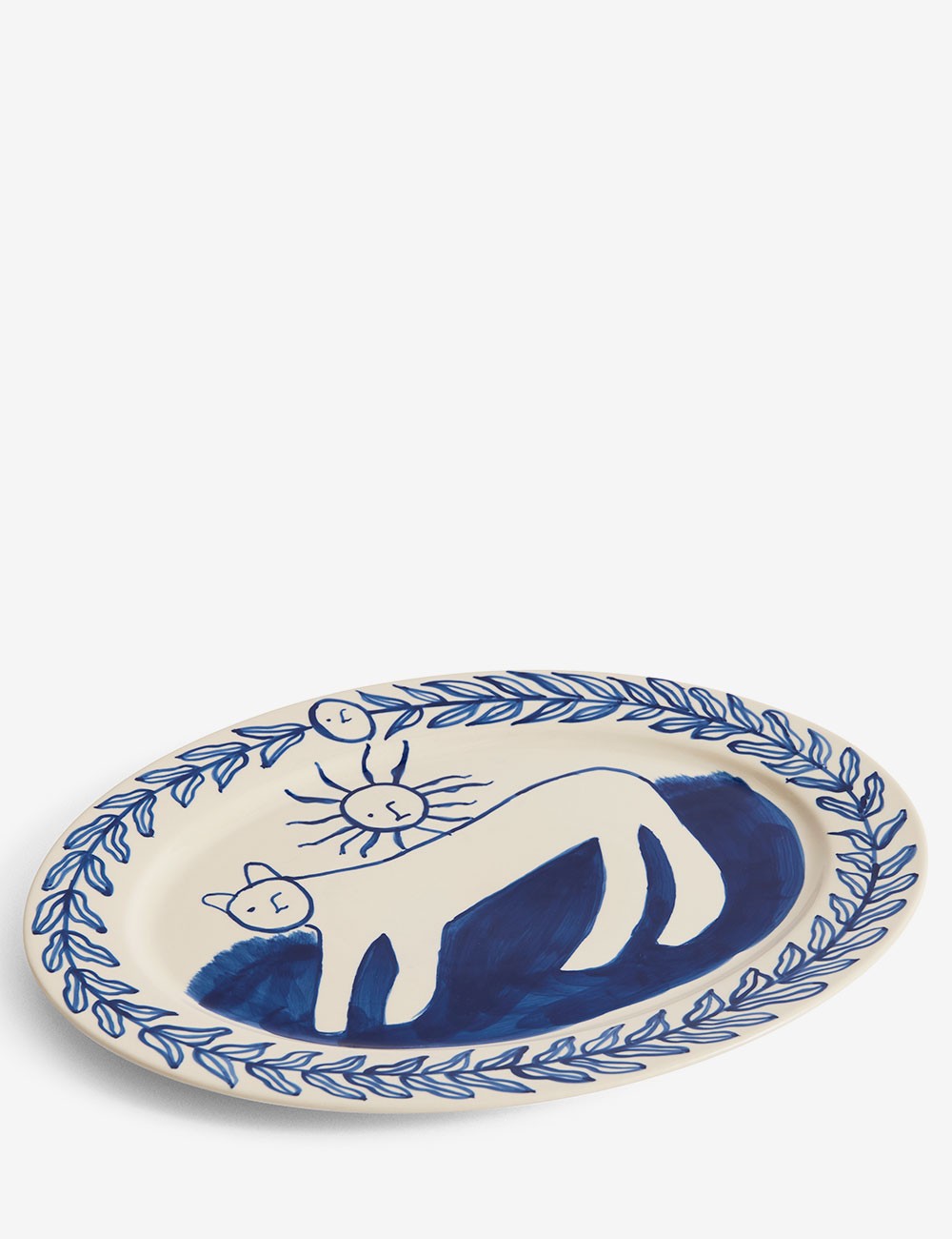 la pittura oval serving platter