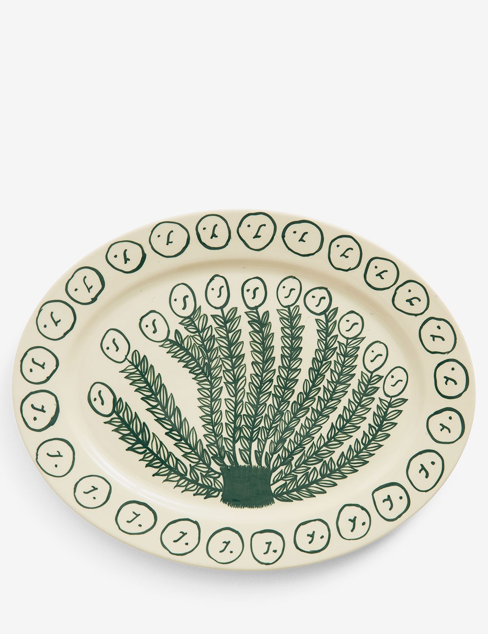 plat de service ovale la pittura