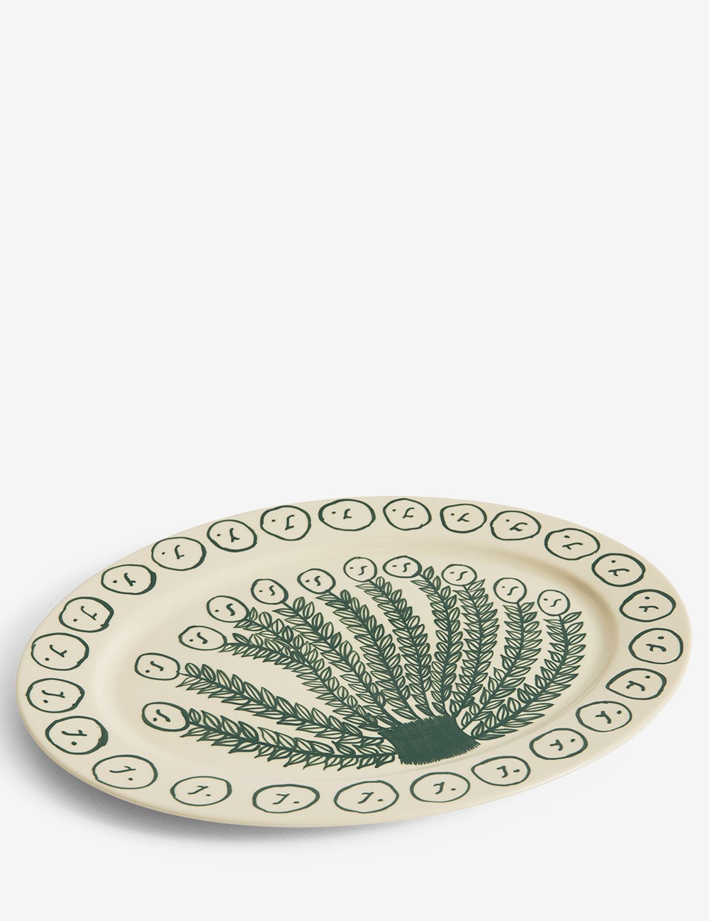 plat de service ovale la pittura