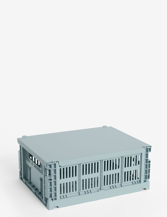 hay colour crate lid metal medium