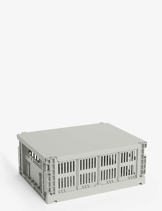 hay colour crate lid metal medium
