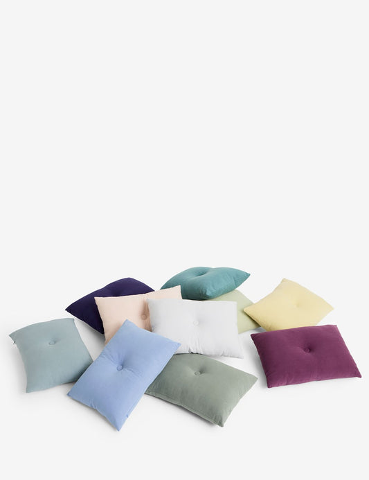 dot cushion linen