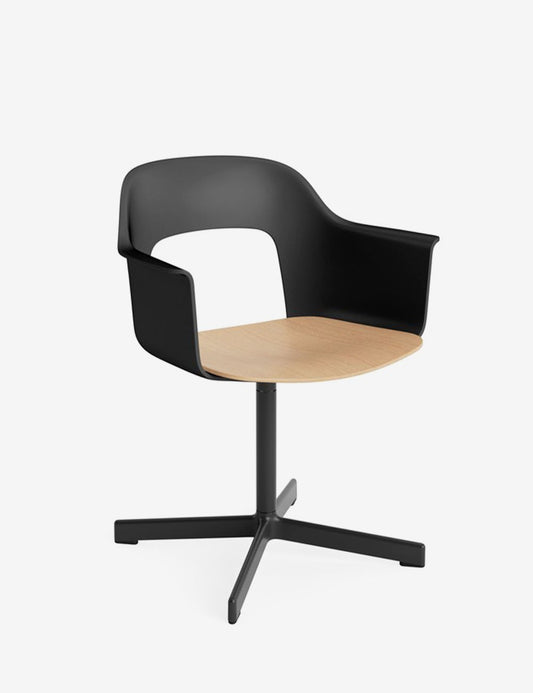 LAYOUT ARMCHAIR 232 BLACK/OAK