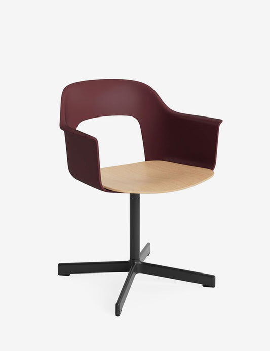 LAYOUT ARMCHAIR 232 BLACK/OAK