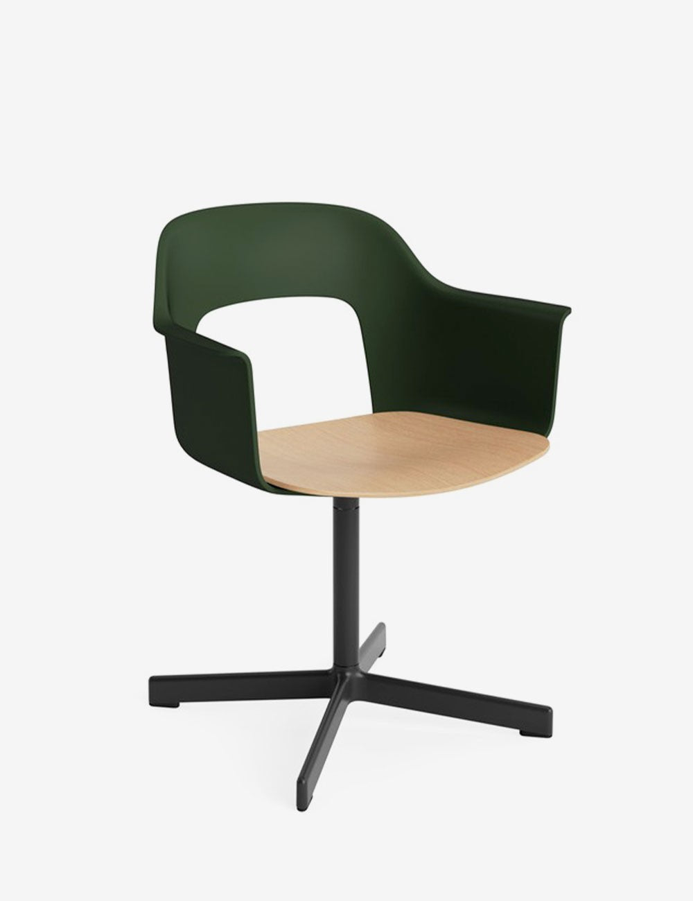 LAYOUT ARMCHAIR 232 BLACK/OAK
