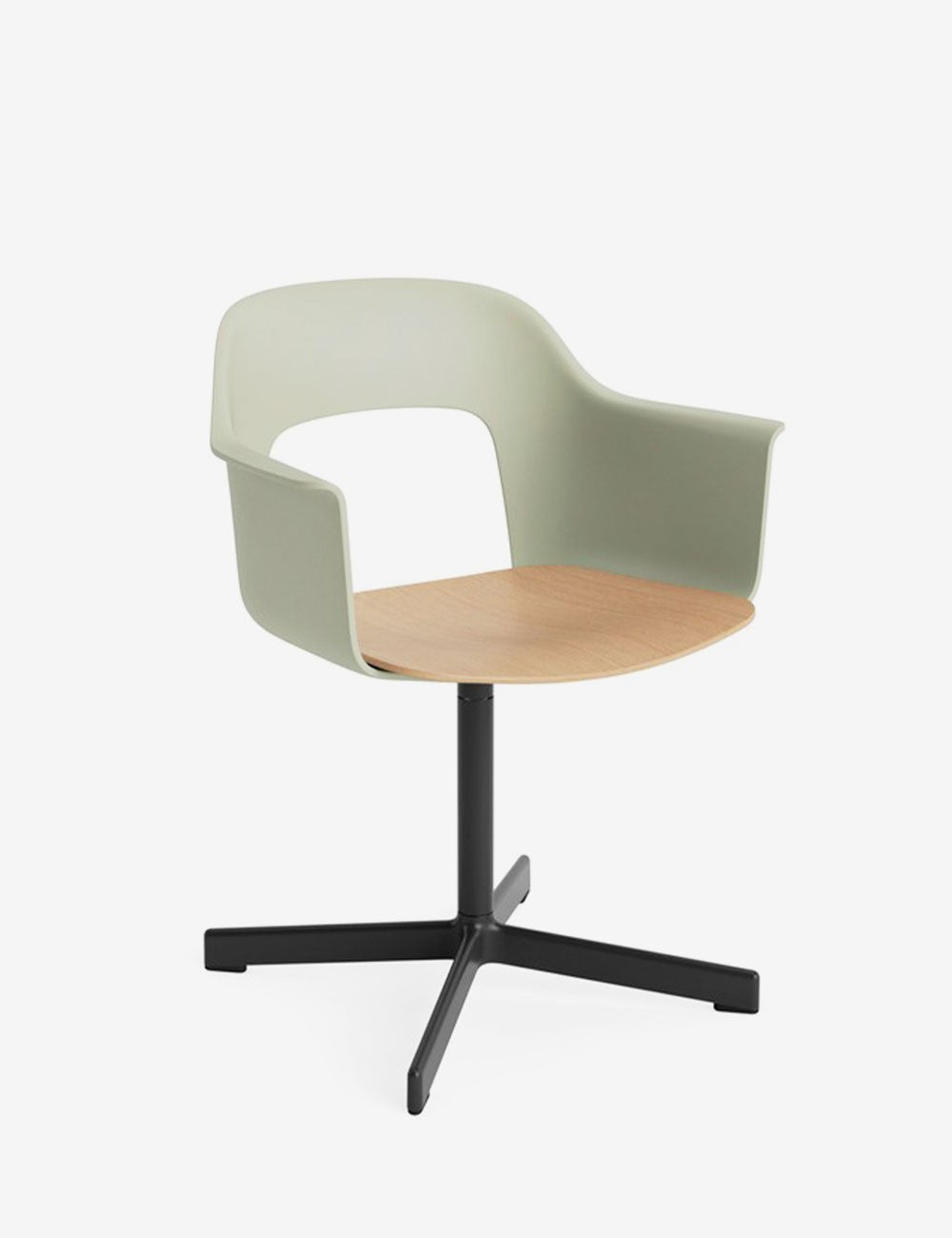 LAYOUT ARMCHAIR 232 BLACK/OAK