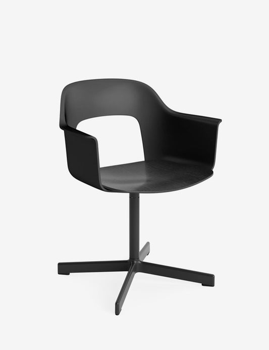 LAYOUT ARMCHAIR 232 BLACK/BLACK OAK
