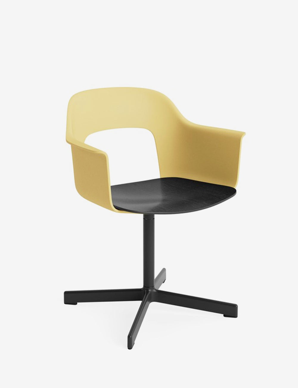 LAYOUT ARMCHAIR 232 BLACK/BLACK OAK