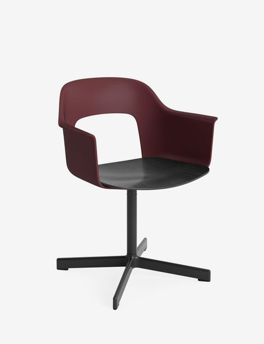 LAYOUT ARMCHAIR 232 BLACK/BLACK OAK