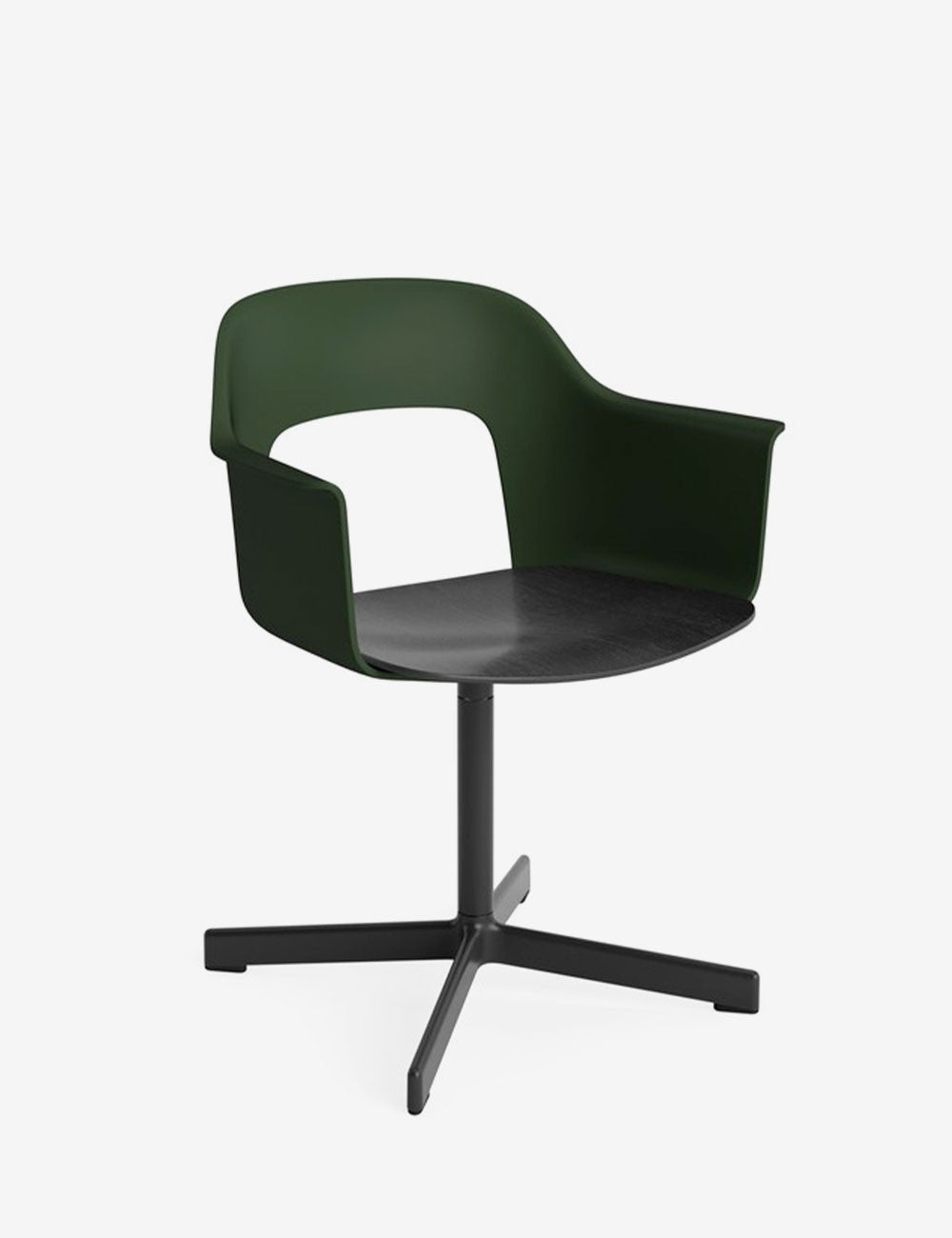 LAYOUT ARMCHAIR 232 BLACK/BLACK OAK