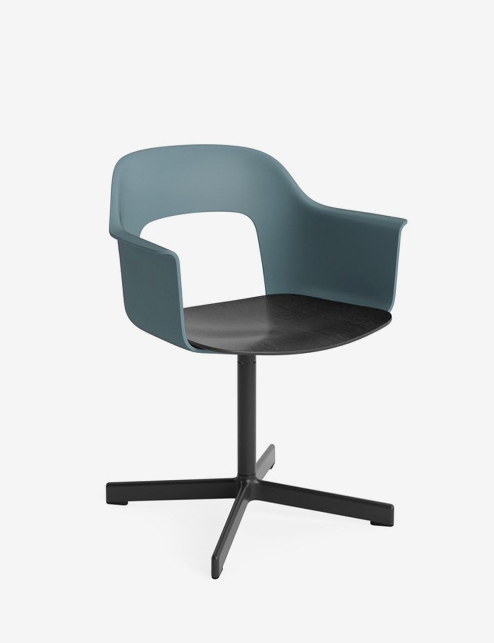 LAYOUT ARMCHAIR 232 BLACK/BLACK OAK