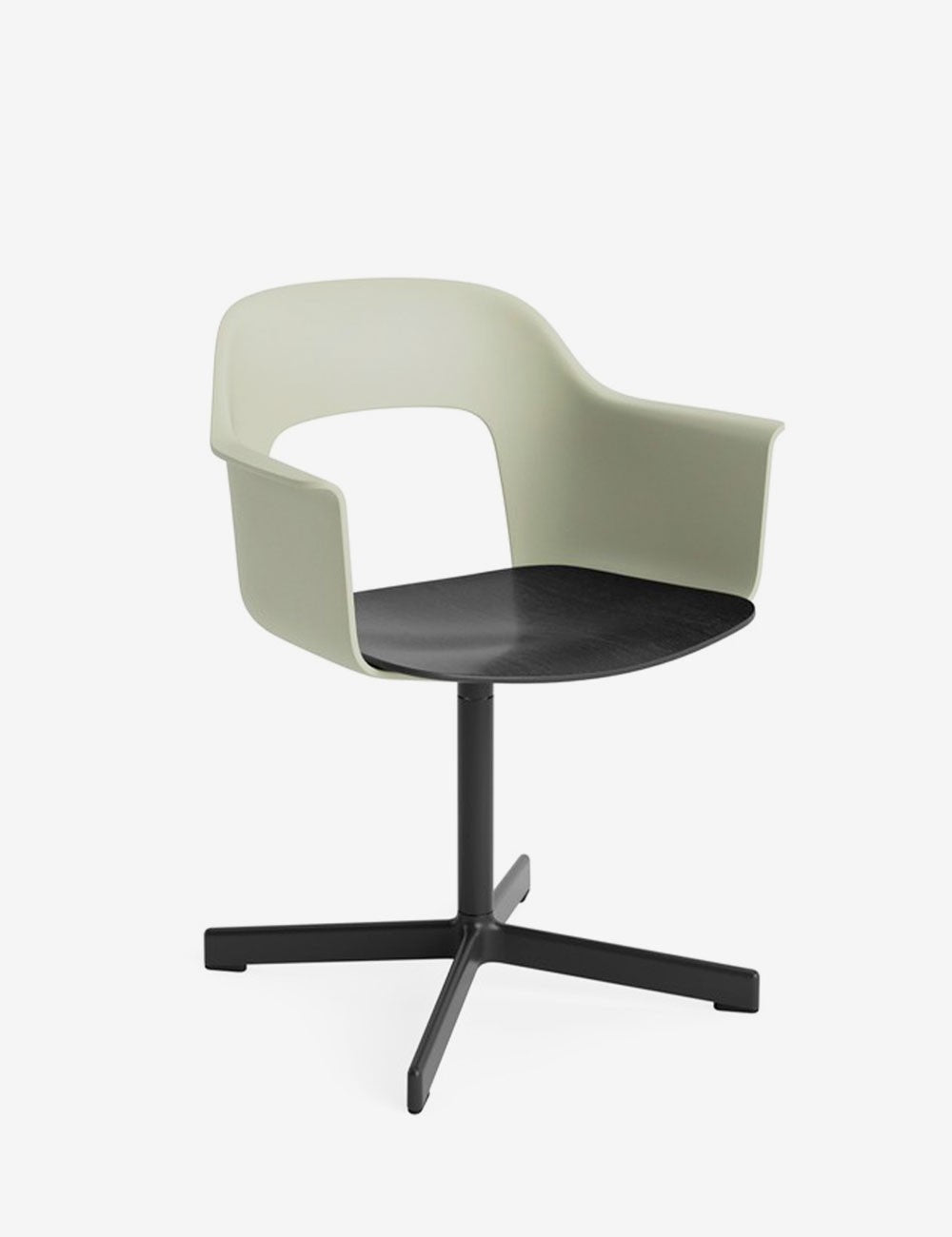 LAYOUT ARMCHAIR 232 BLACK/BLACK OAK