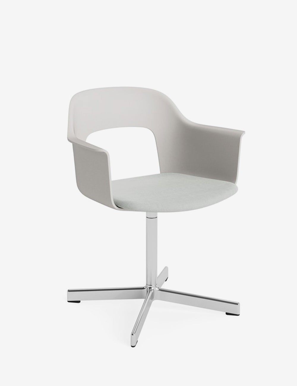 layout armchair 233 polished aluminium