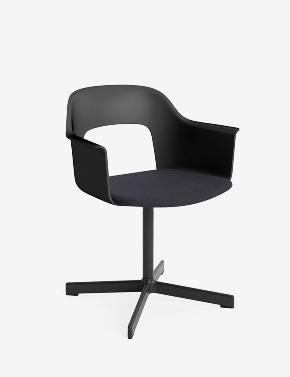 layout armchair 233 polished black