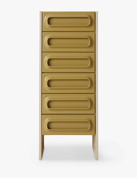 space drawer cabinet sage/cream