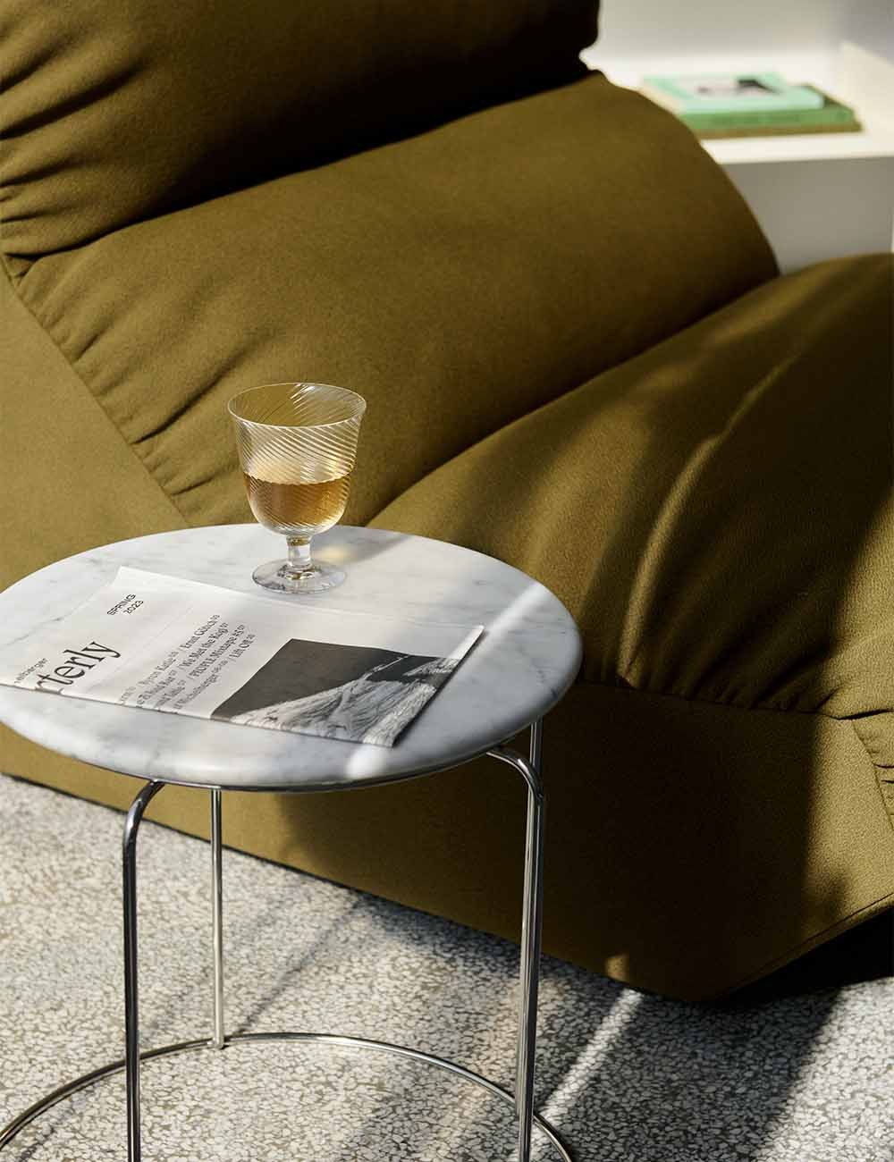 WIRE STOOL MARBLE TOP VP11