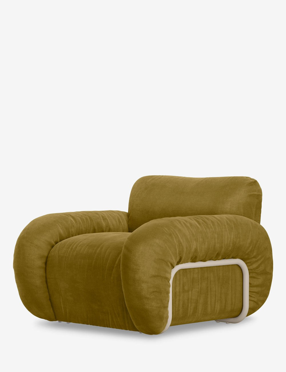 poltrona arc lounge in velluto reale