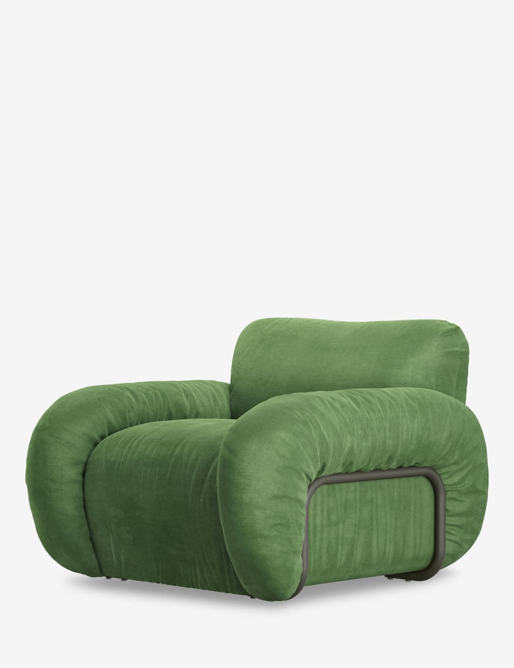 poltrona arc lounge in velluto reale