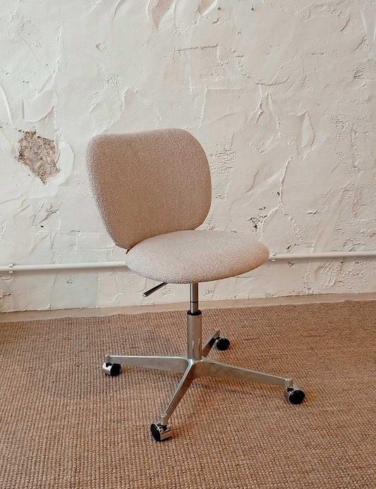 rico chair w.castors soft bouclé natural expo