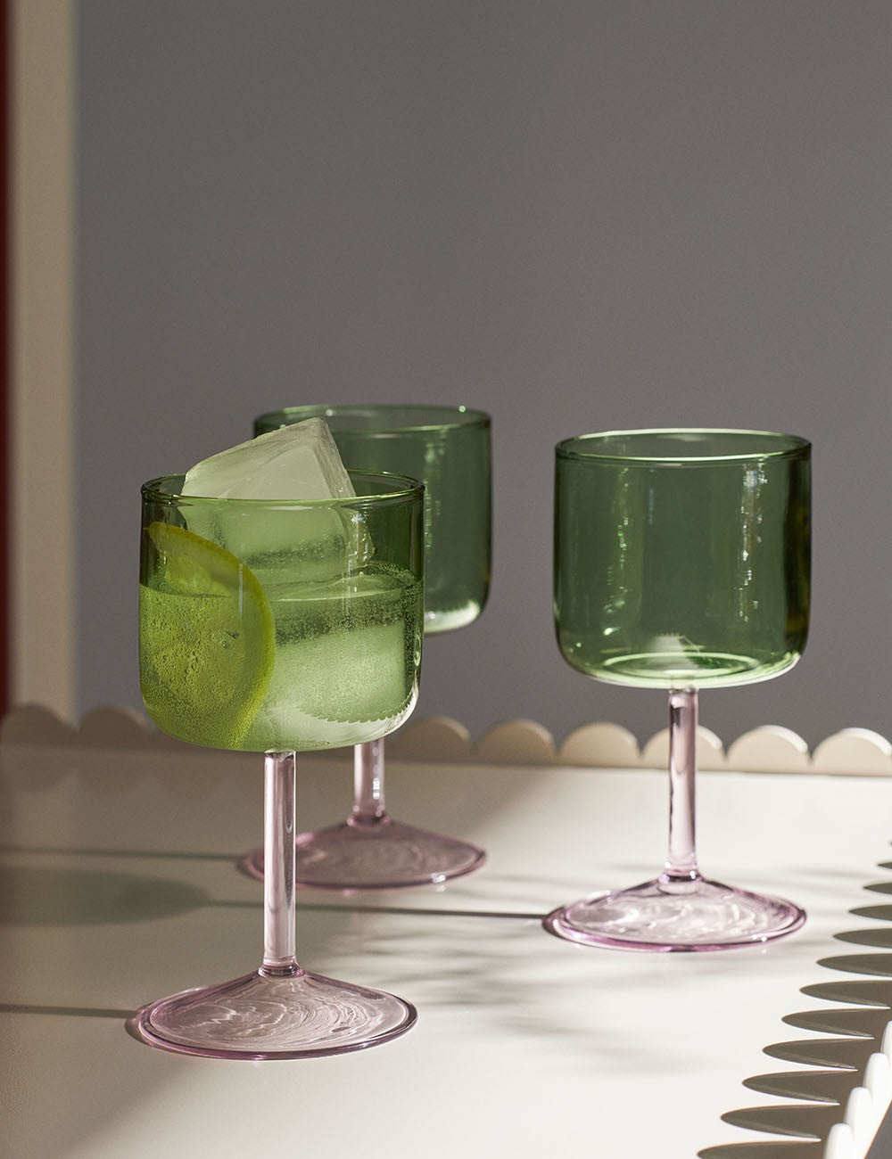 bicchieri da vino rosso, set da 2