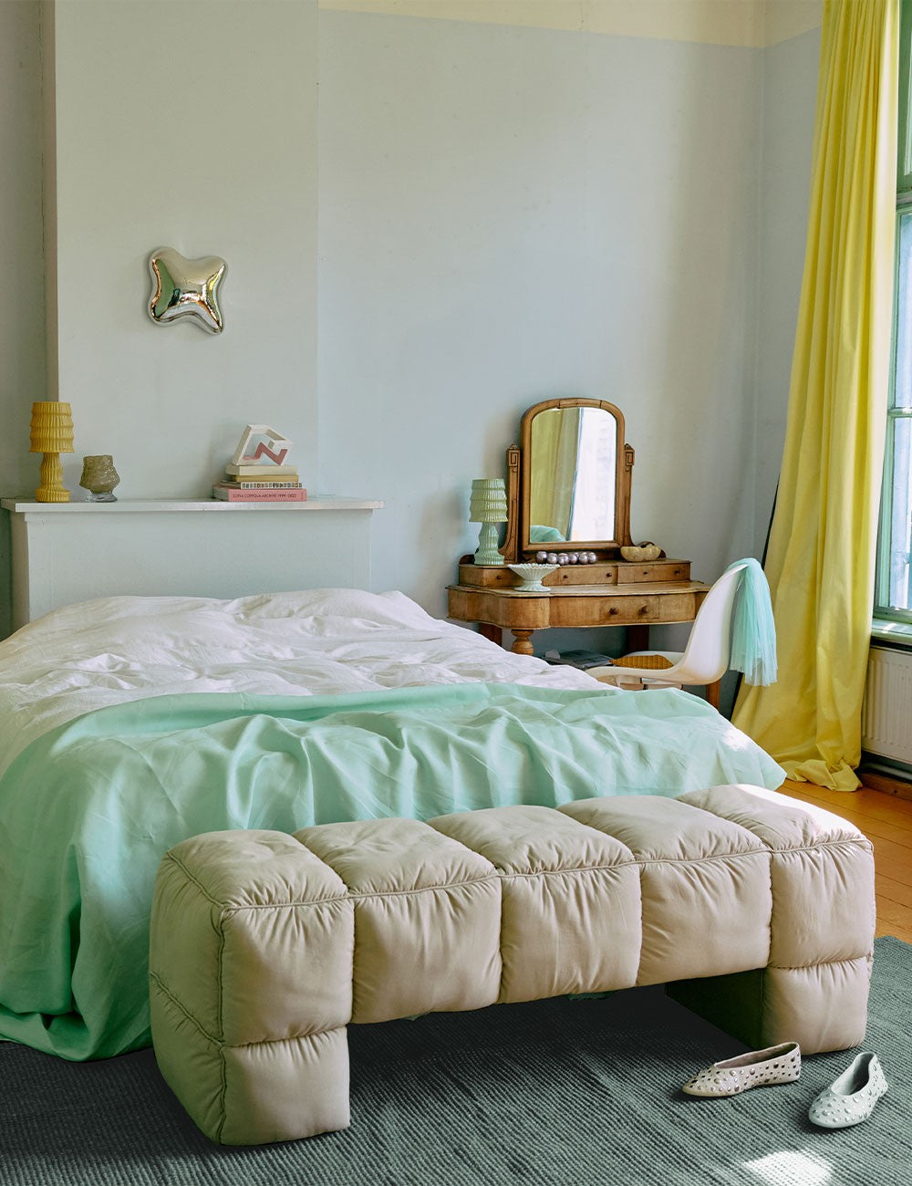 banc de hall d'entrée gonflé