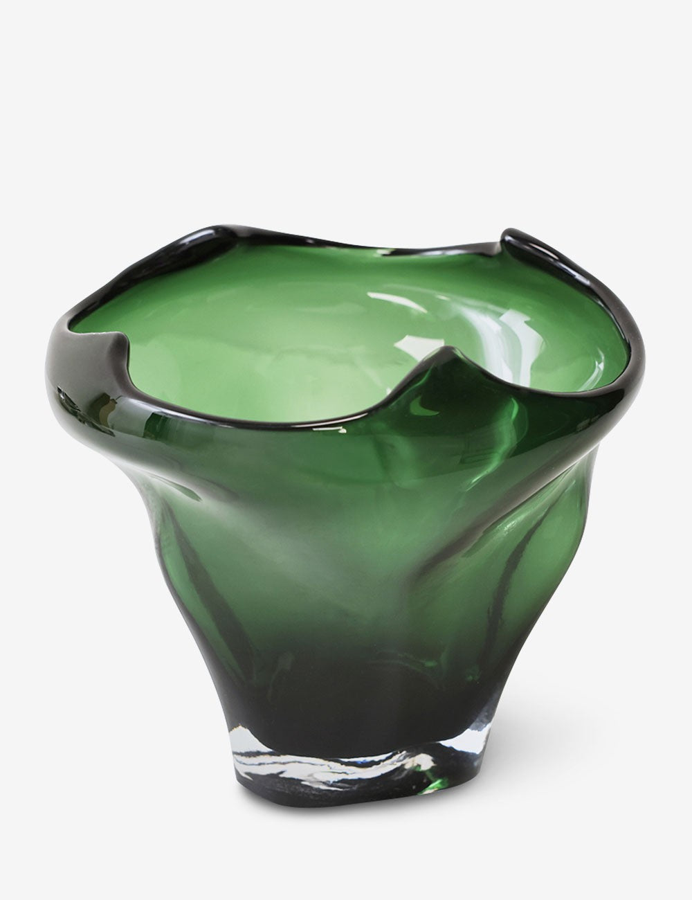 Vaso mid folded emerald