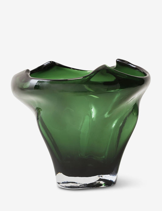 jarrón fold mid emerald