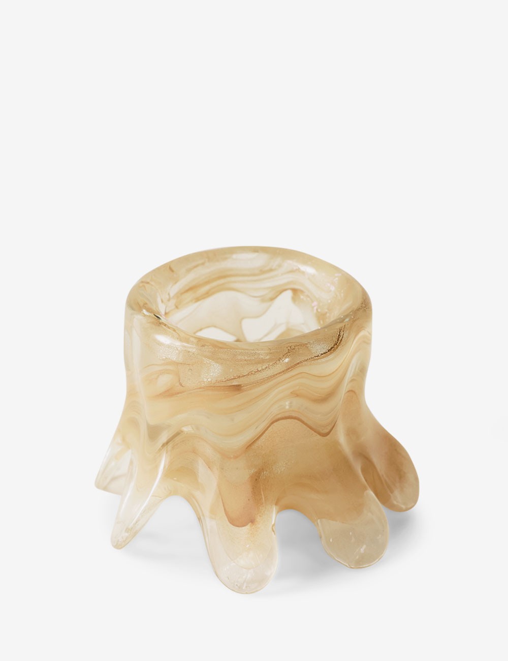 Candleholder low cream