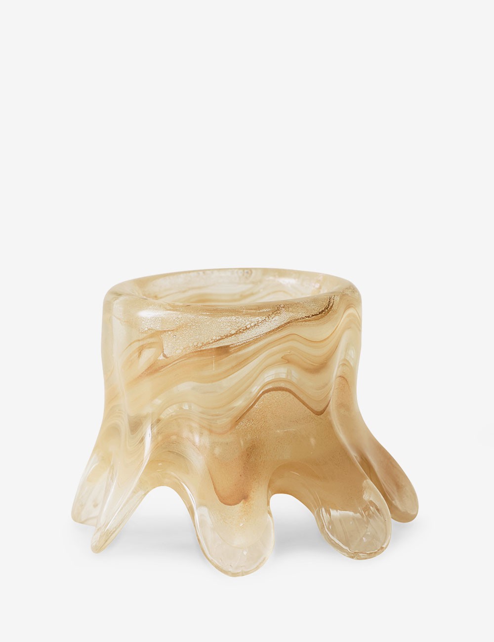 Candleholder low cream