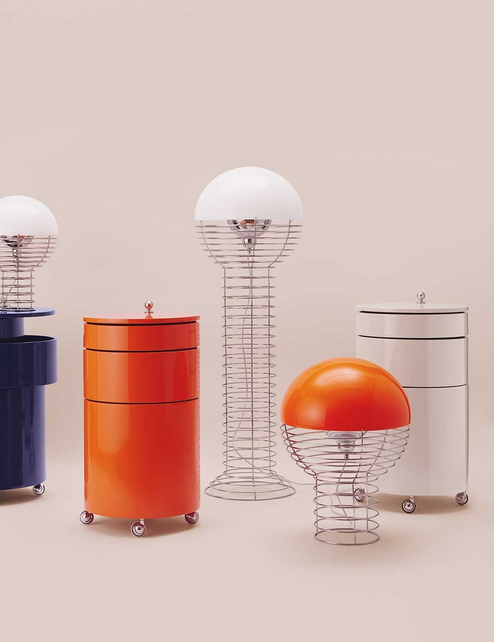 lampe de table en fil de fer