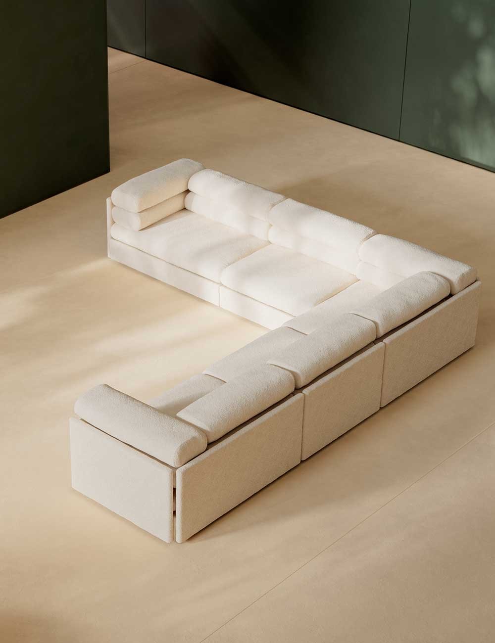 Elogio 3 seater Fustagno