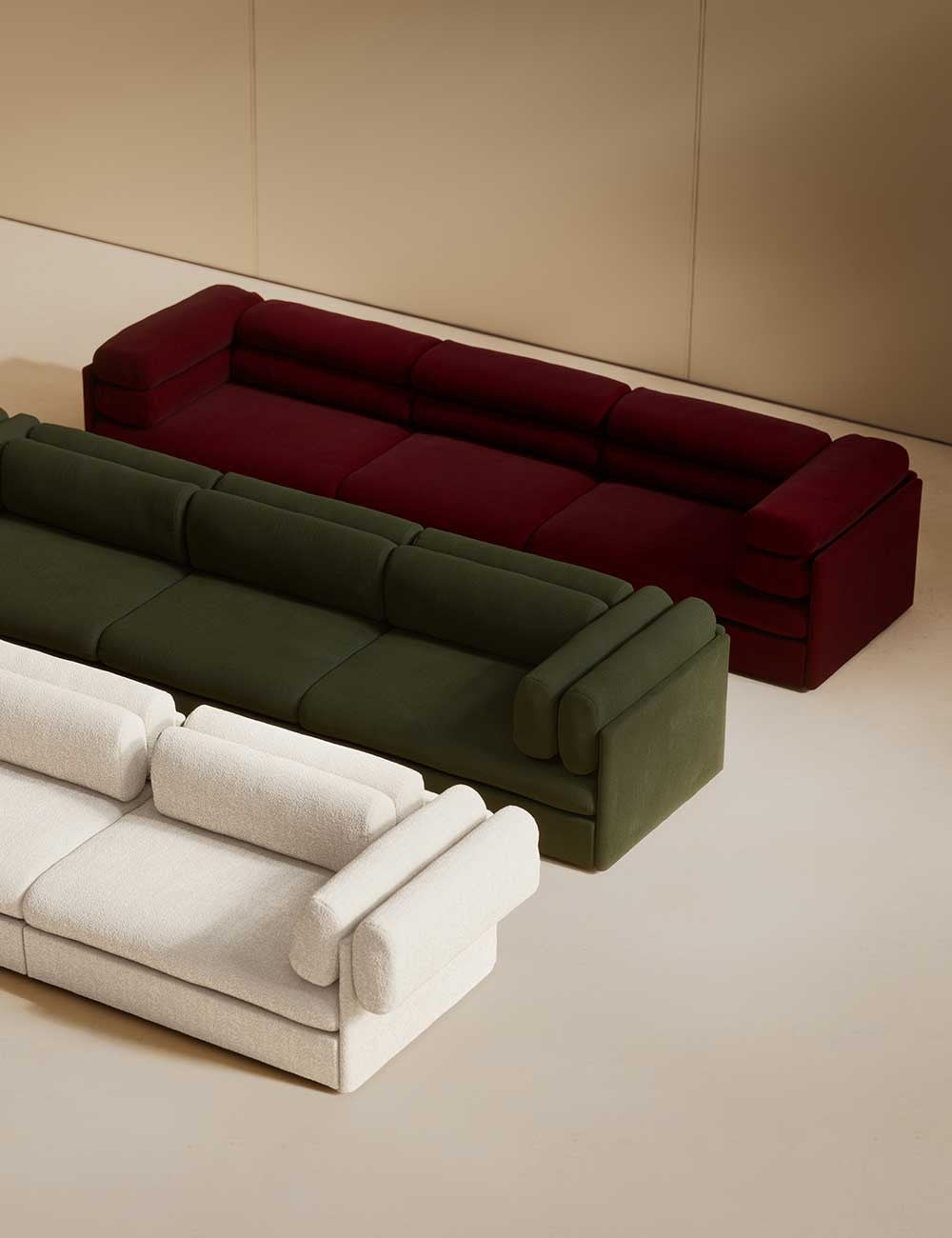 Elogio 3 seater Fustagno