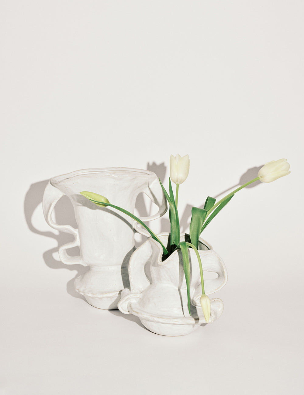 Vase 02 White Rosie