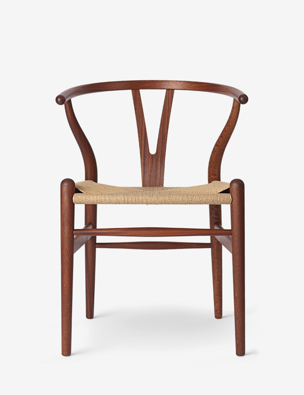 chaise Wishbone ch24 en acajou