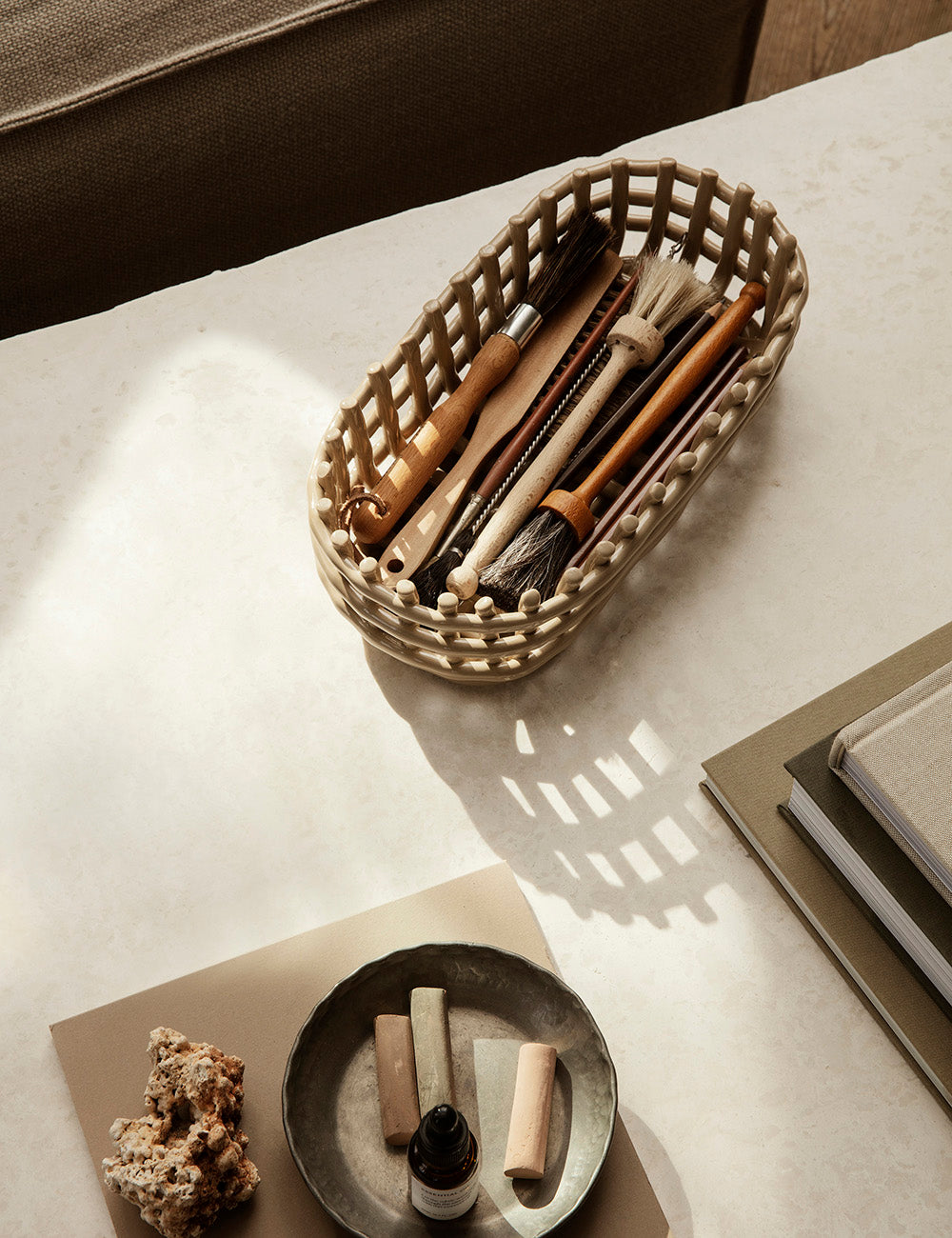 Cesta Ceramic ovalado