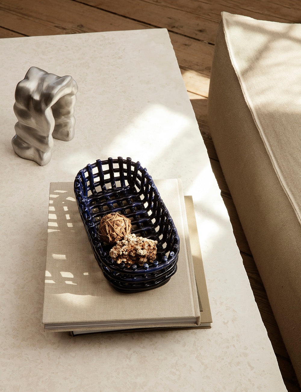 Cesta Ceramic ovalado