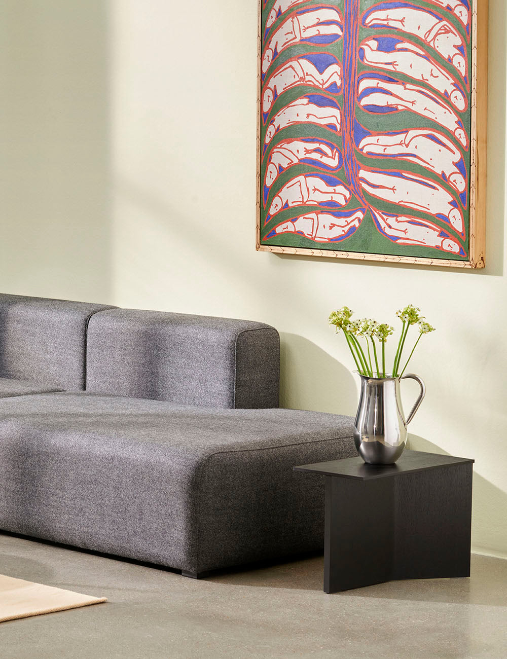 Slit wooden table oblong