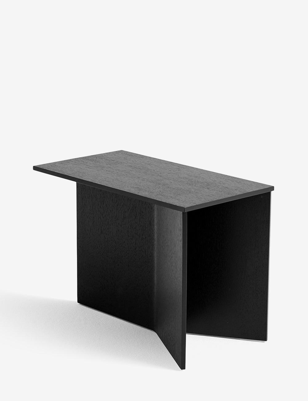 Slit wooden table oblong