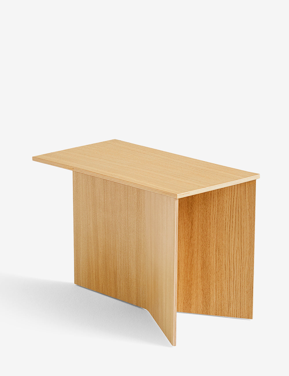 Slit wooden table oblong