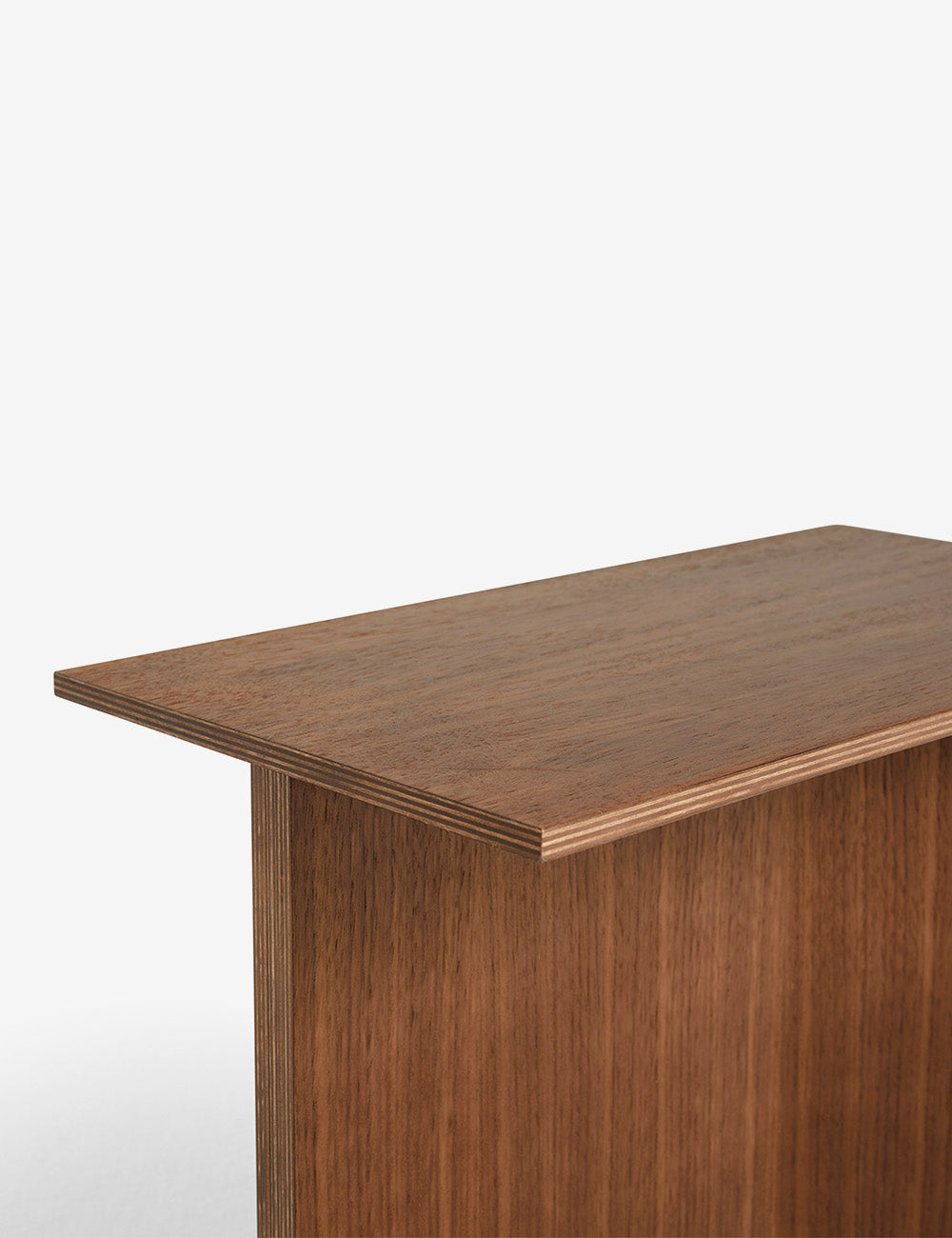 Slit wooden table oblong