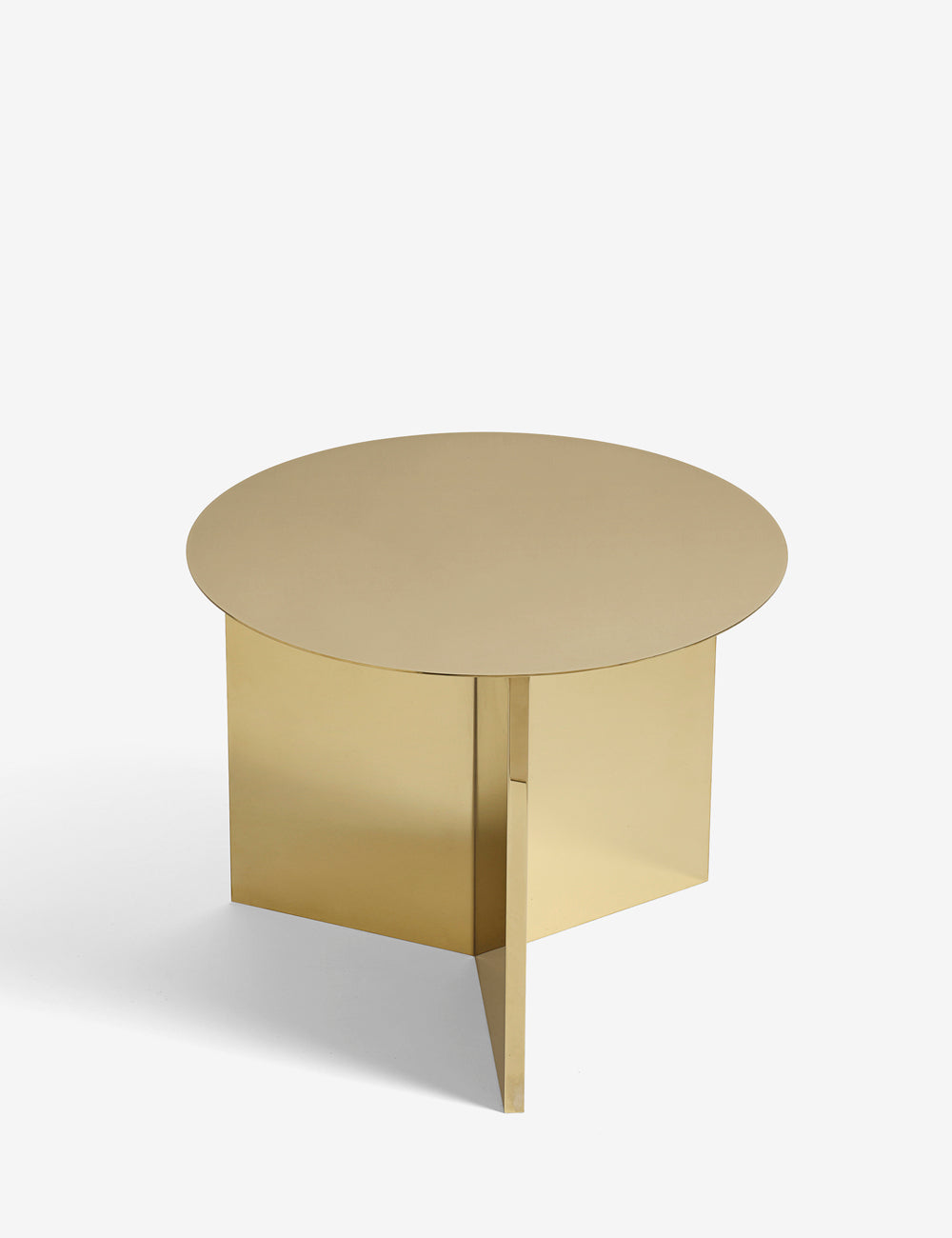 Slit table brass plated Ø45