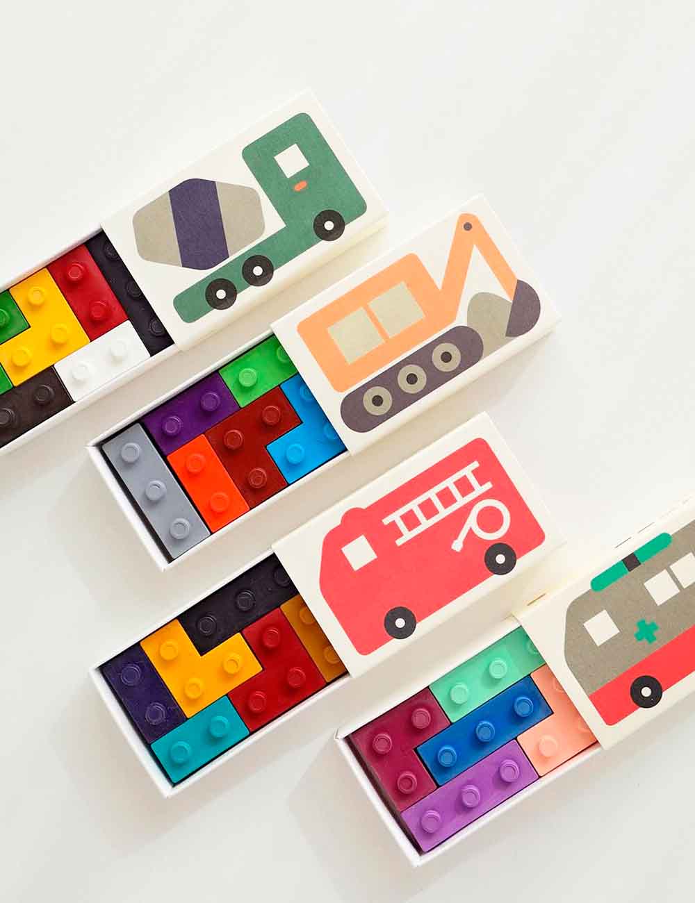 Peintures blocs de voiture 4 set