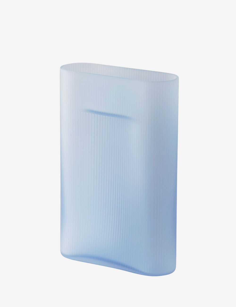 Jarrón Ridge frosted glass H35
