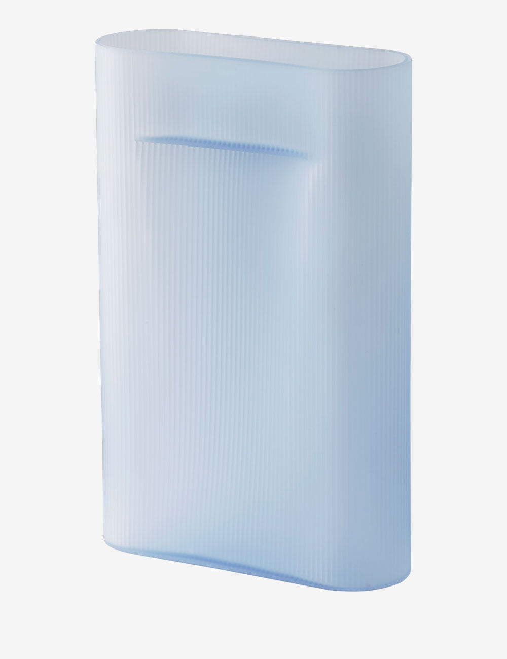 Ridge vase frosted glass H48,5