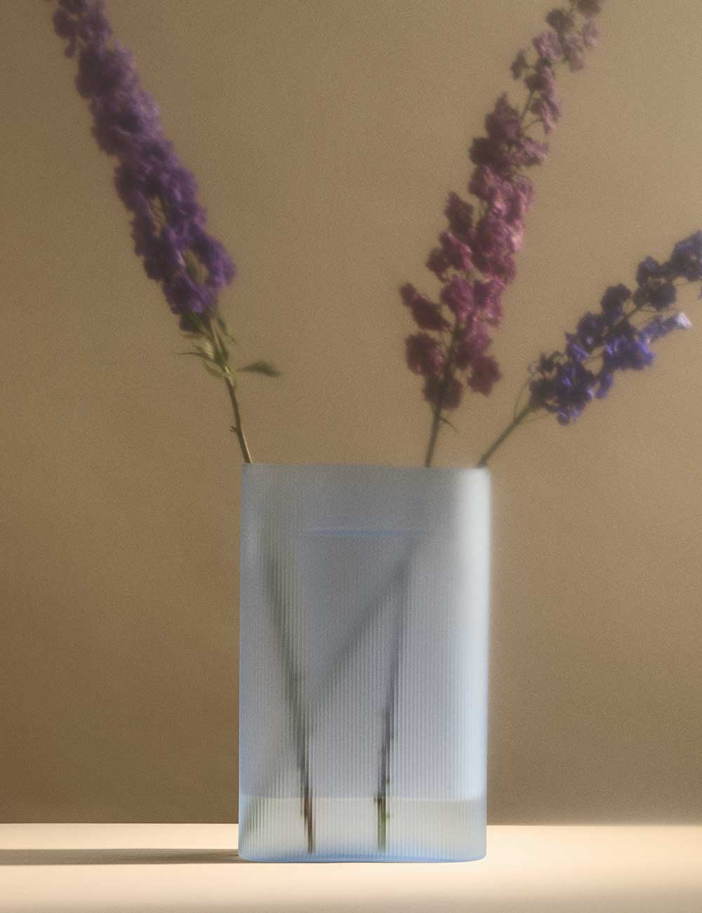 Vaso Ridge frosted glass H48,5