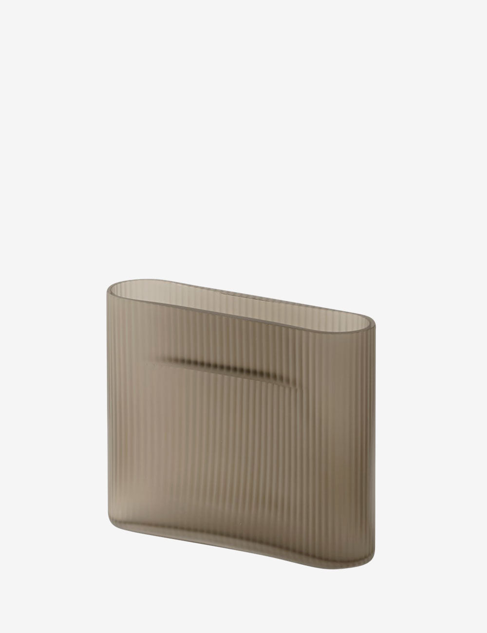 Jarrón Ridge frosted glass H16,5
