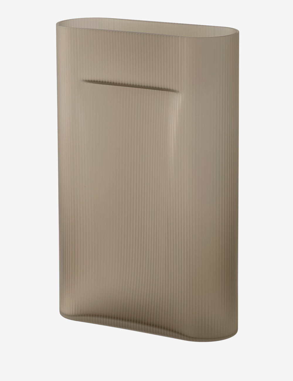 Jarrón Ridge frosted glass H48,5
