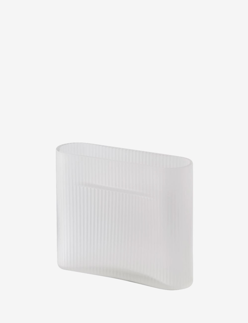 Jarrón Ridge frosted glass H16,5