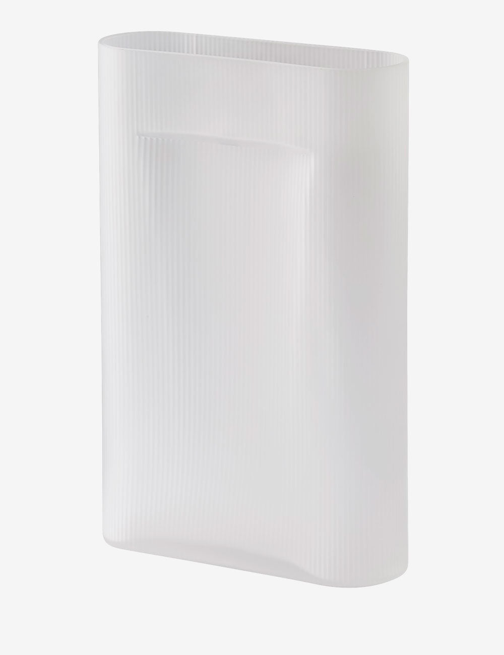 Jarrón Ridge frosted glass H48,5